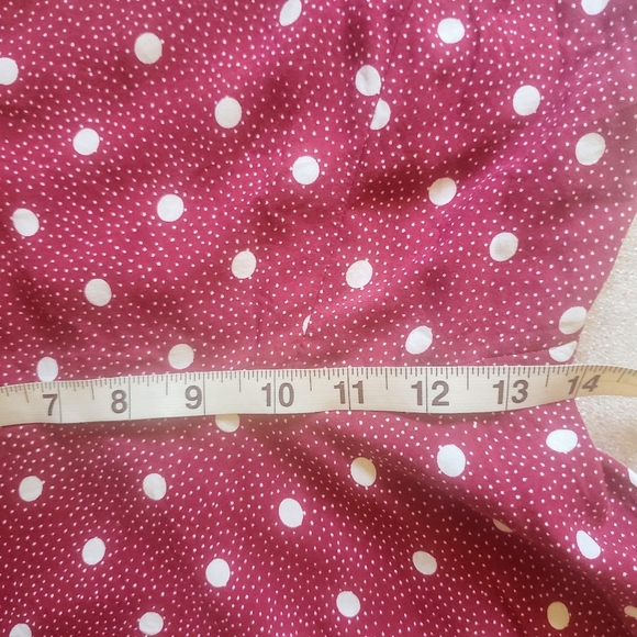 Old Navy Red White Polka Dot Mini Dress, M - Picture 10 of 11